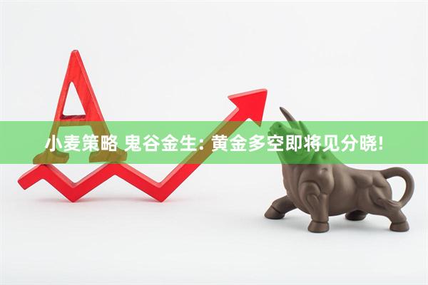 小麦策略 鬼谷金生: 黄金多空即将见分晓!