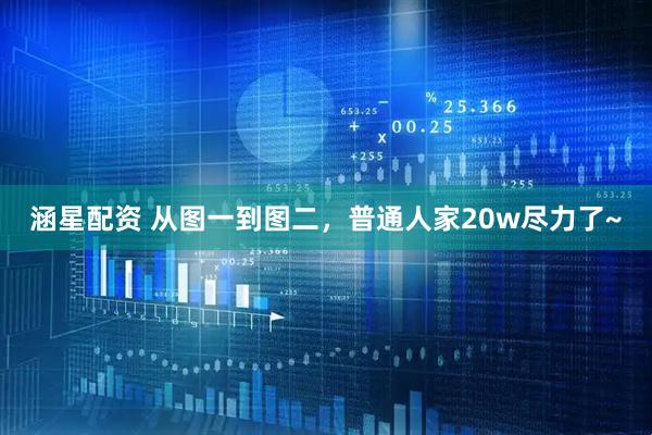 涵星配资 从图一到图二，普通人家20w尽力了~